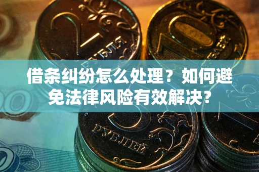 北京借条纠纷怎么处理？如何避免法律风险有效解决？