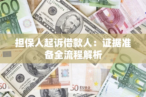 北京担保人起诉借款人：证据准备全流程解析