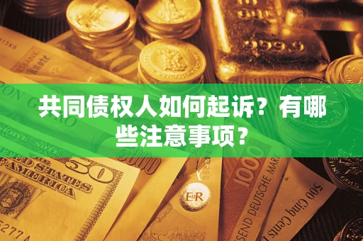 北京共同债权人如何起诉？有哪些注意事项？